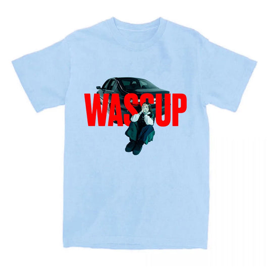 Young Miko “Wassup” T-Shirt – Sky Blue