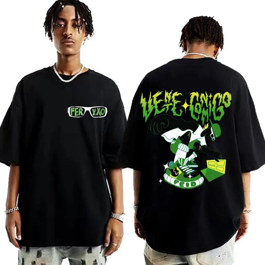 Feid “Le Me Chimbo” Superhero T-Shirt – Black