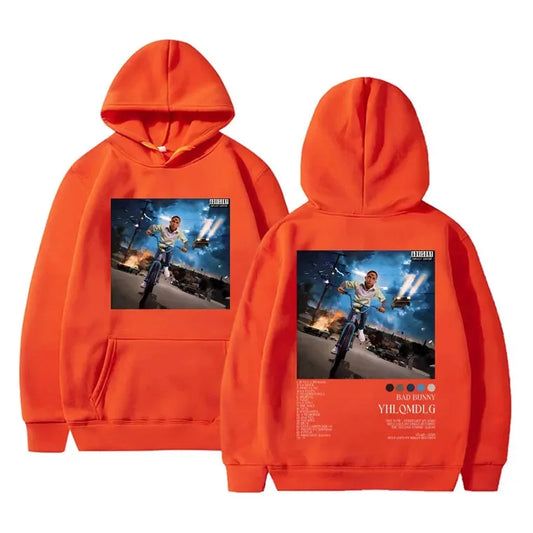 Bad Bunny YHLQMDLG Hoodie – Orange