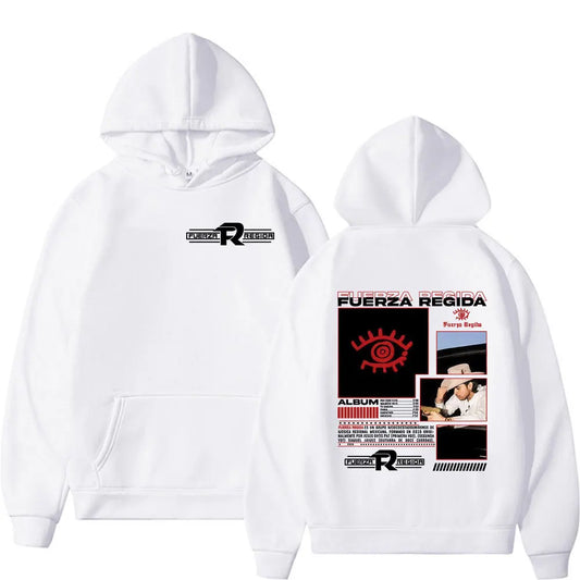 Fuerza Regida Vision Album Hoodie – White
