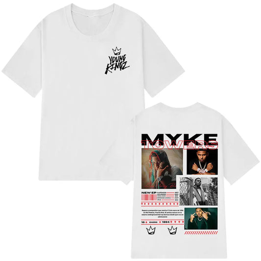 White Myke Towers Young Kingz T-Shirt