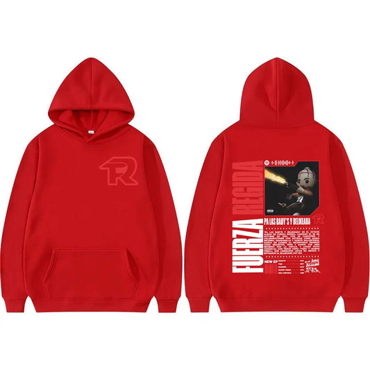 Fuerza Regida Regulated Force 2025 Tour Hoodie (Red)