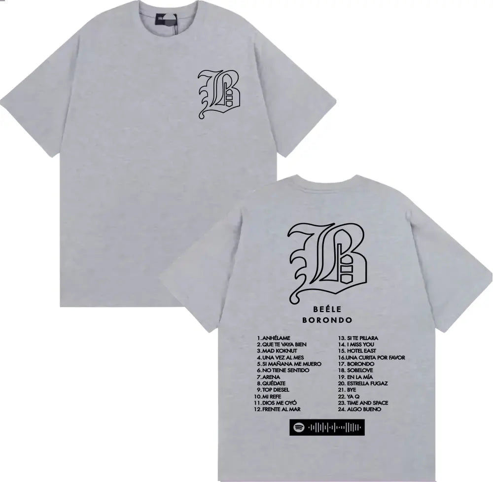 Beéle Borondo Tour Music T-Shirt - Gray