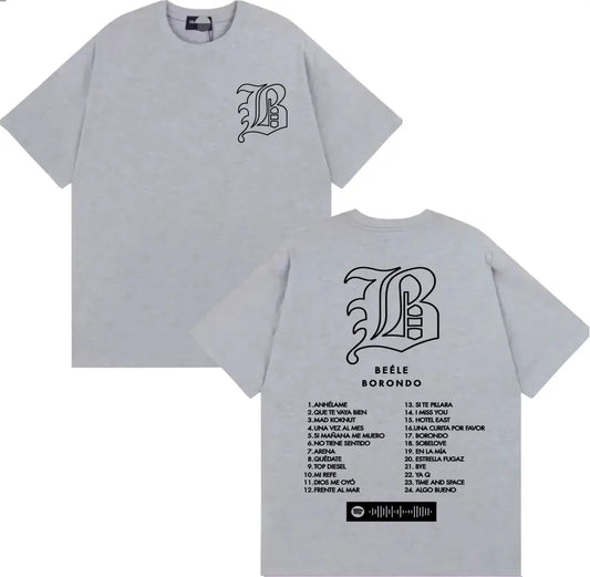 Beéle Borondo Tour Music T-Shirt - Gray