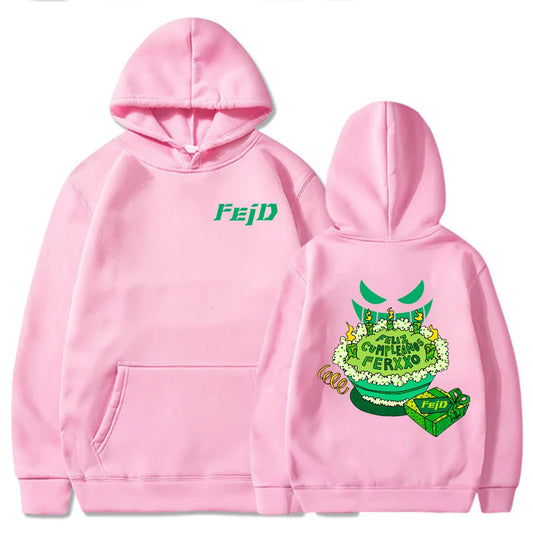 Feliz Cumpleaños Ferxxo Hoodie – Pink