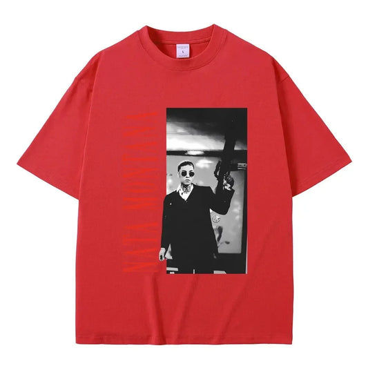 Natanael Cano Nata Montana T-Shirt – Red