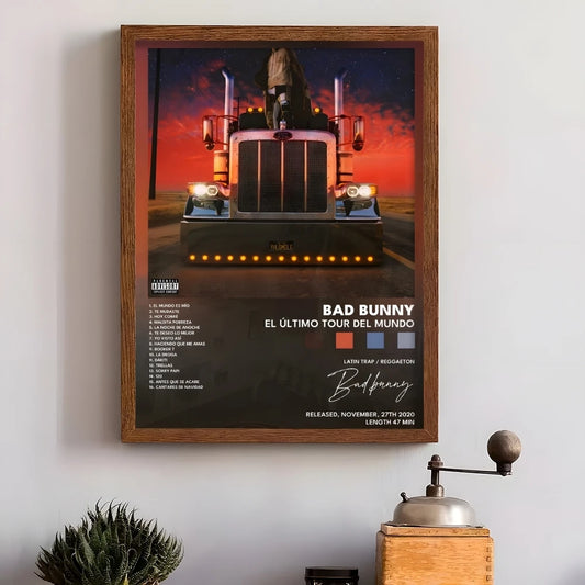 Bad Bunny “El Último Tour Del Mundo” Album Poster Print