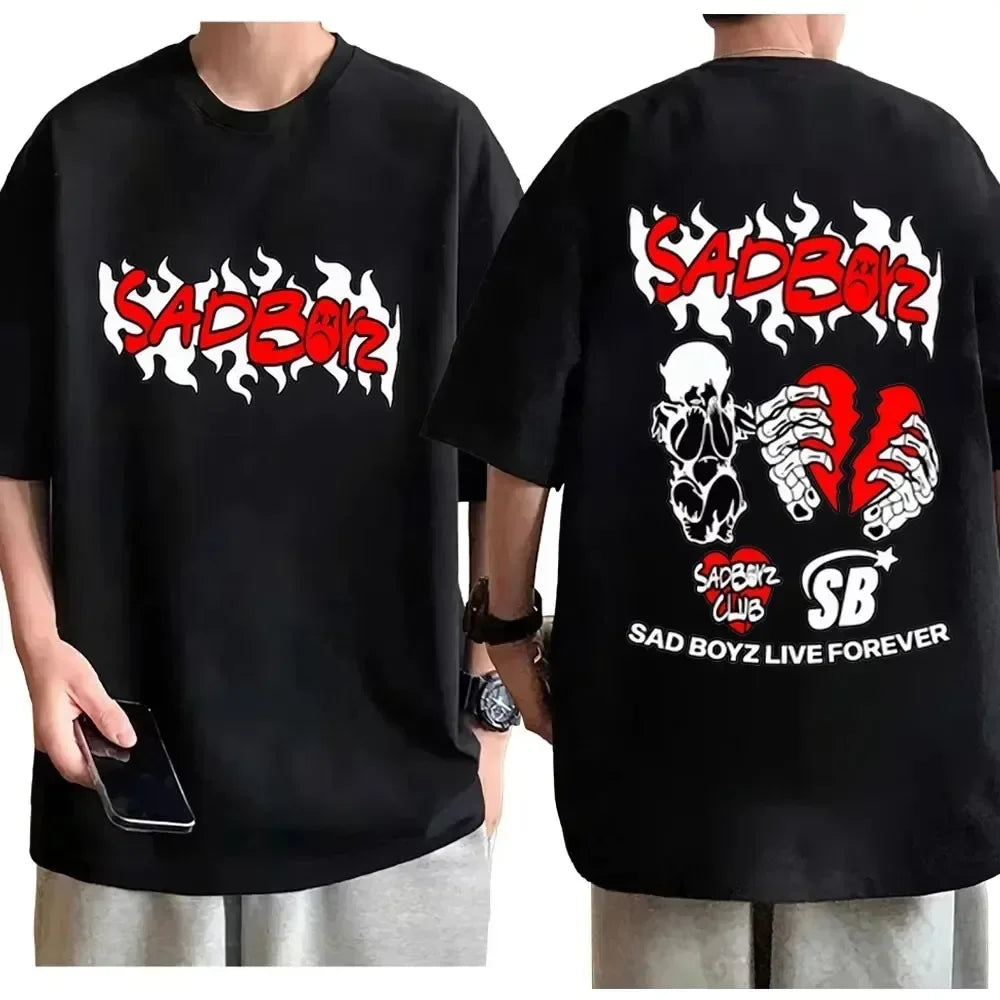 Junior H “Sad Boyz Live Forever” T-Shirt – White