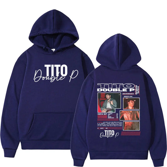 Tito Double P Ay Mamá Hoodie – Navy Blue