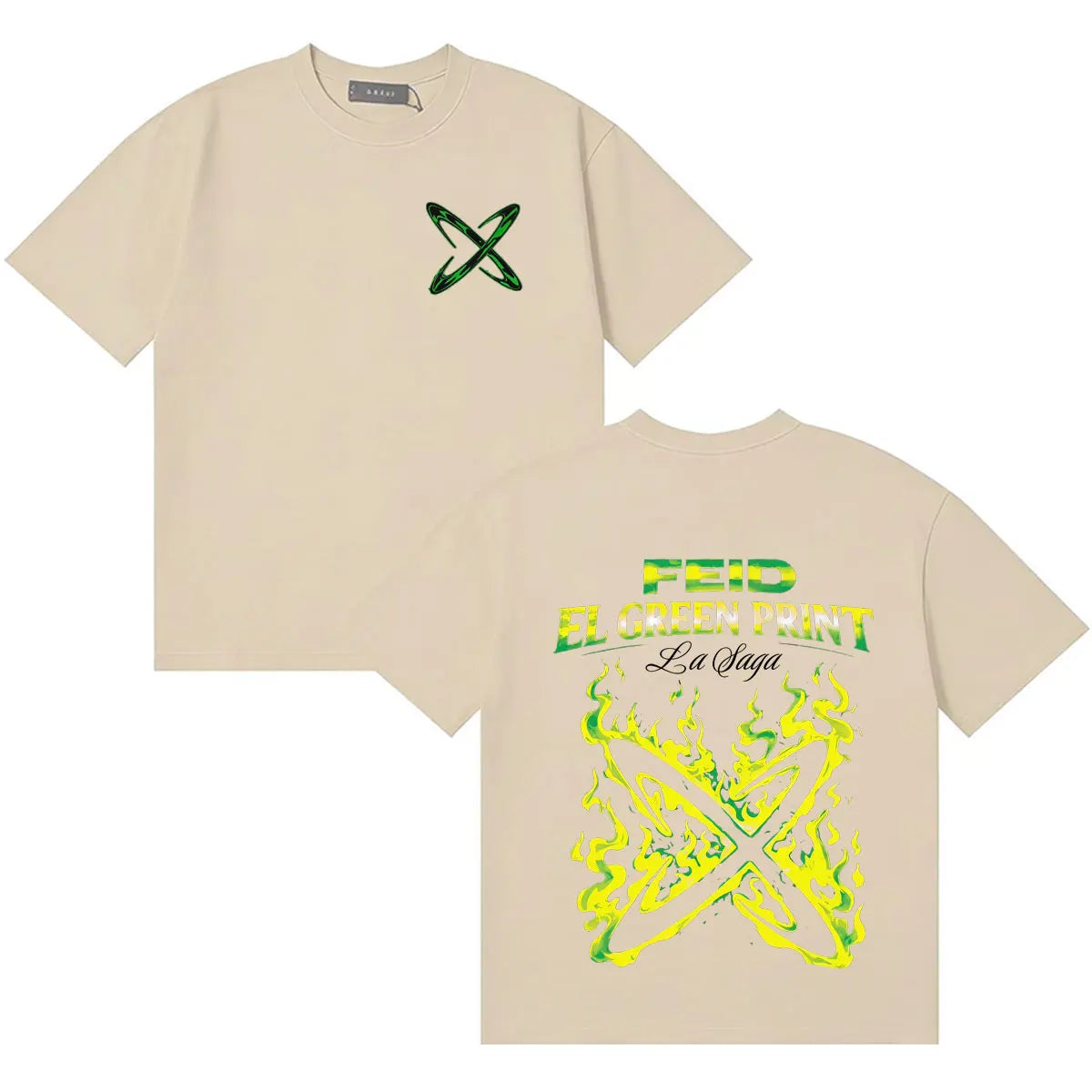 Feid EL GREEN PRINT: La Saga Neon X T-Shirt
