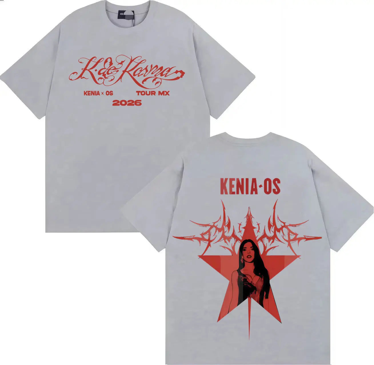 Kenia OS La Kasita Tour MX 2026 T-Shirt - Gray