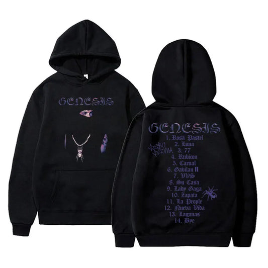 Peso Pluma Genesis Music Album Hoodie - Black
