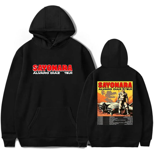 Sayonara Hoodie – Álvaro Díaz Tour Black