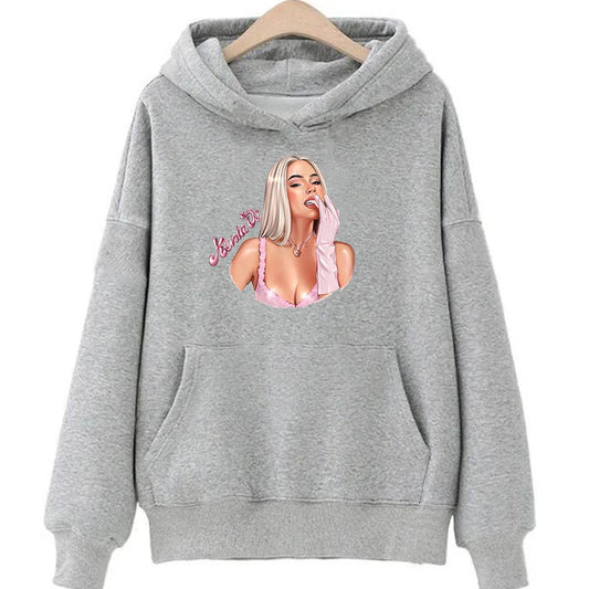 Kenia OS Glam Portrait Hoodie – Gray