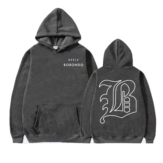 Beéle Borondo Logo Hoodie – Dark Grey
