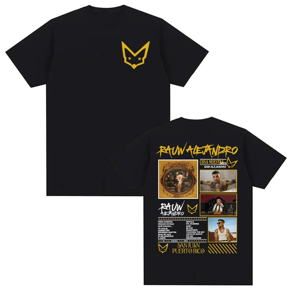 Rauw Alejandro Cosa Nuestra 2025 Tour T-Shirt – Beige