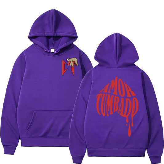 Natanael Cano Amor Tumbado Hoodie – Purple