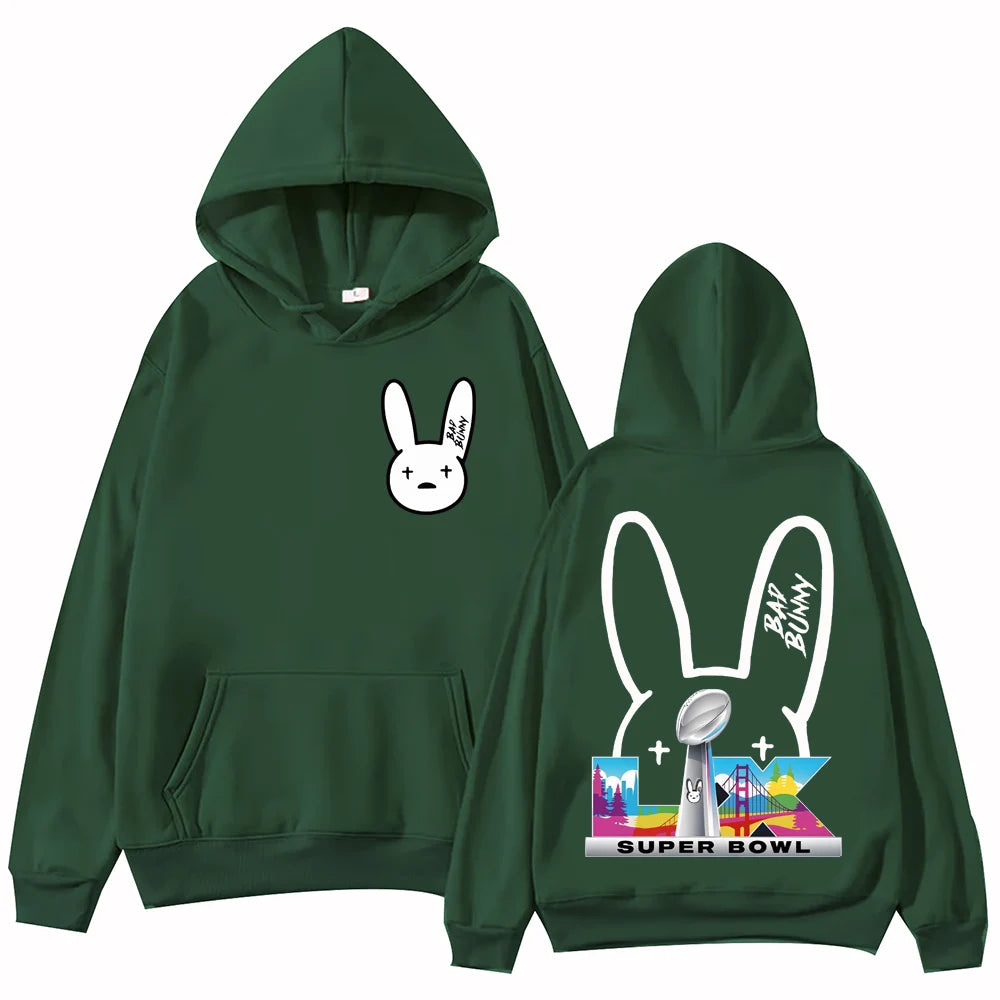 Bad Bunny Bowl 2026 Halftime Show hoodie - army green