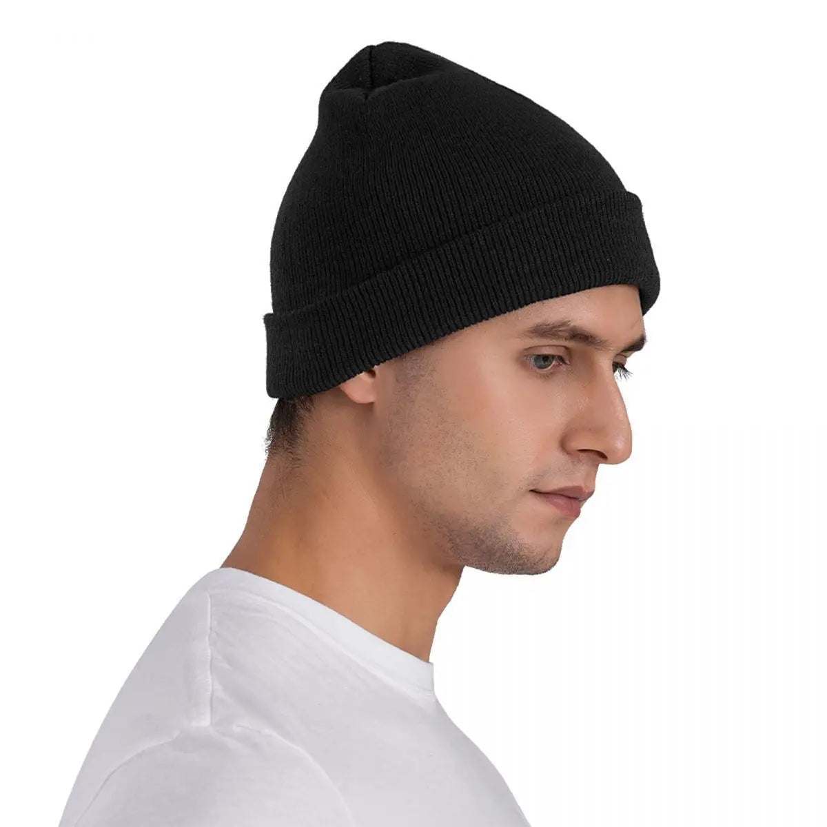 Rauw Alejandro Logo Knit Beanie (Navy Blue)