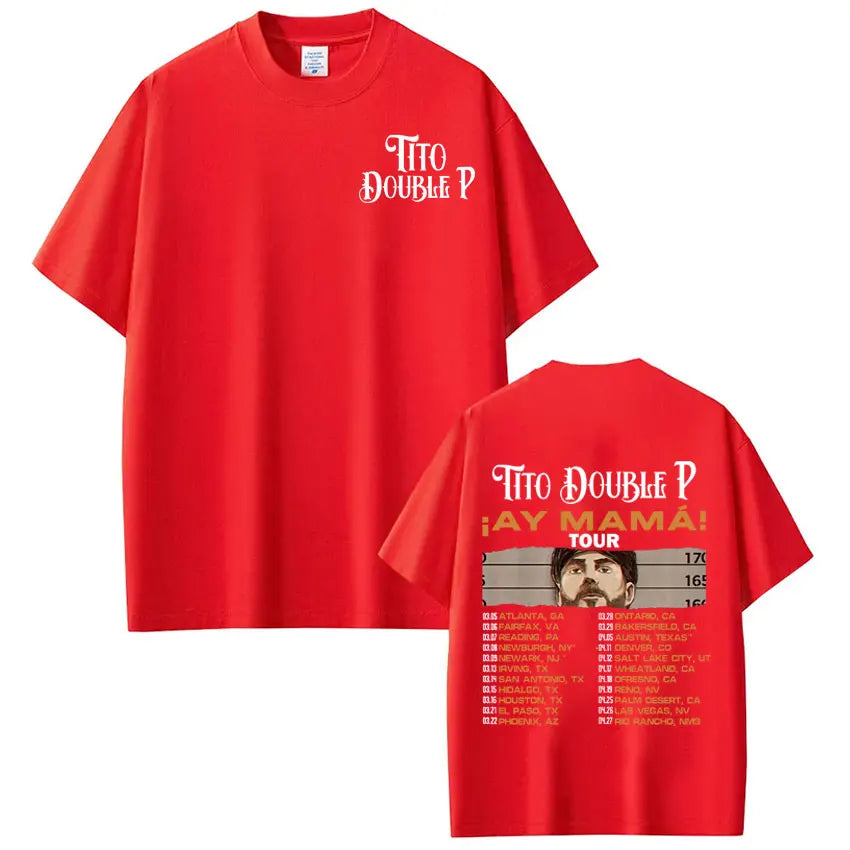 Tito Double P “Ay Mamá! Tour 2025” T-Shirt – Beige