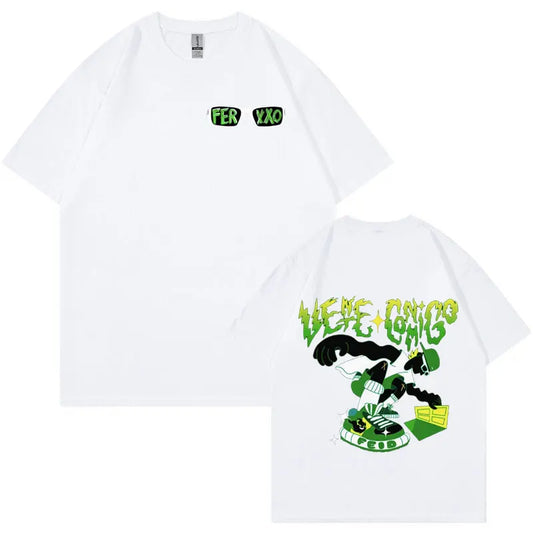 Feid “Le Me Chimbo” Superhero T-Shirt – White