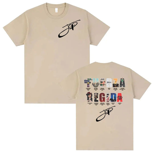 Rapper Fuerza Regida Album Tour T-Shirt (Beige)