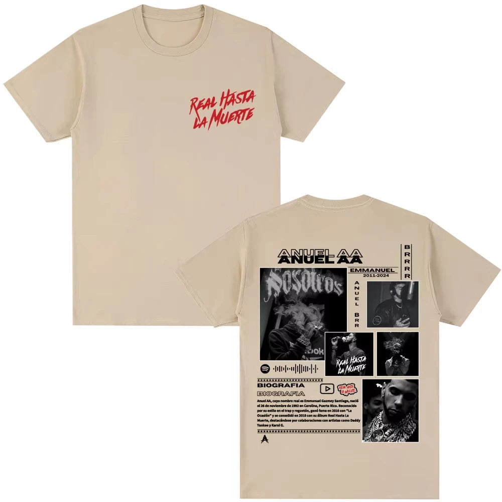 Anuel AA Beige Music Album T-Shirt - beige