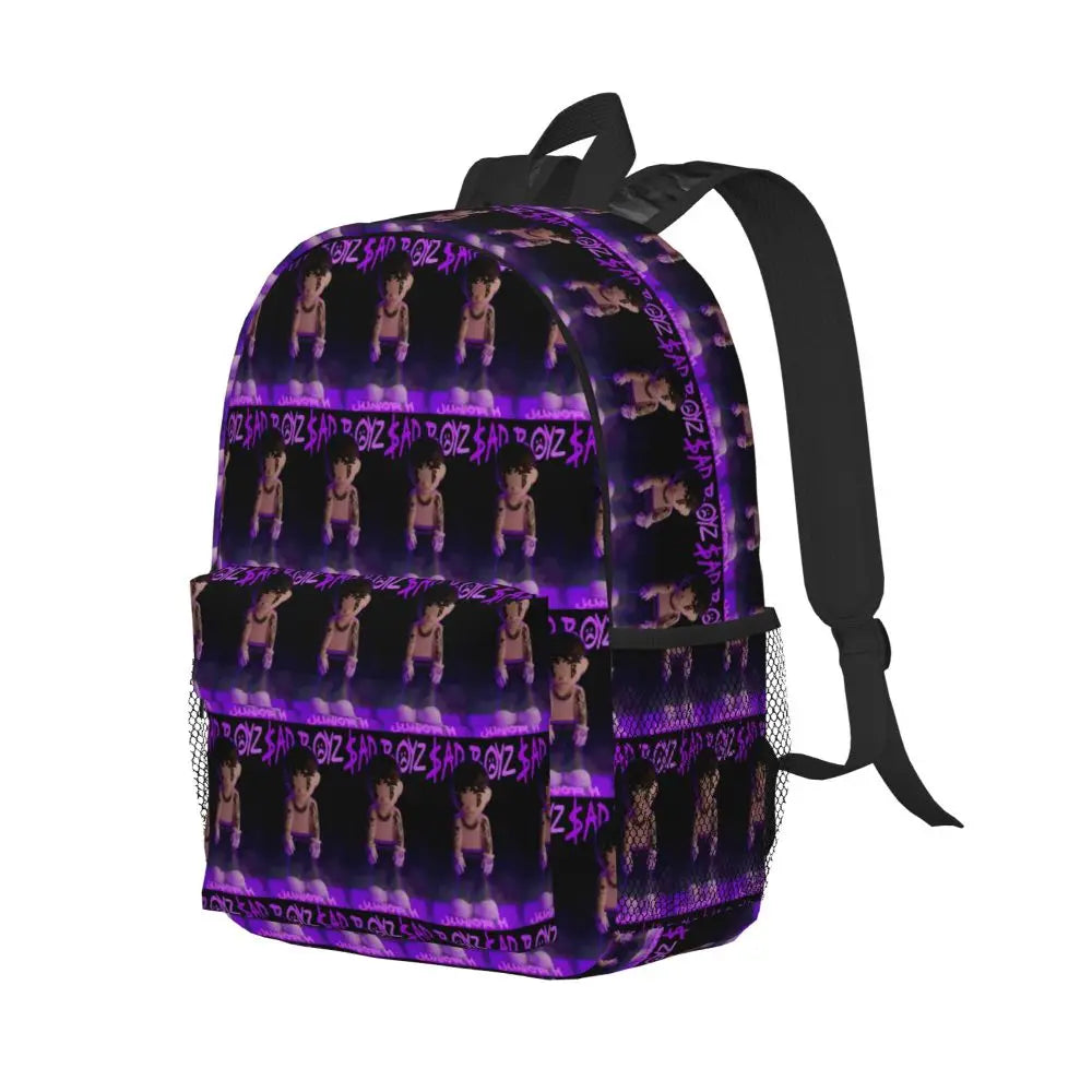 Junior H Sad Boyz Fighter Backpack – Purple Glow