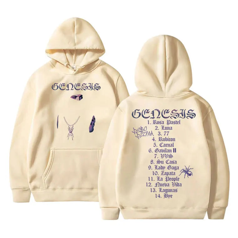 Peso Pluma Genesis Music Album Hoodie - Beige
