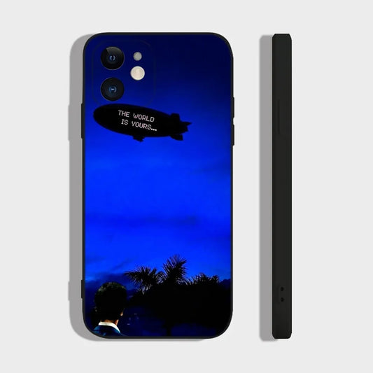 "The World Is Yours" iPhone Case – Blue Night