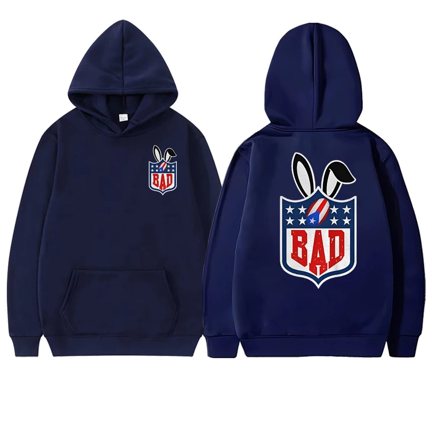 Bad Bunny Super Bowl LX Hoodie – Navy Blue