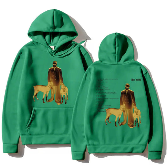 Myke Towers Lyke Mike Album Hoodie Dark Green