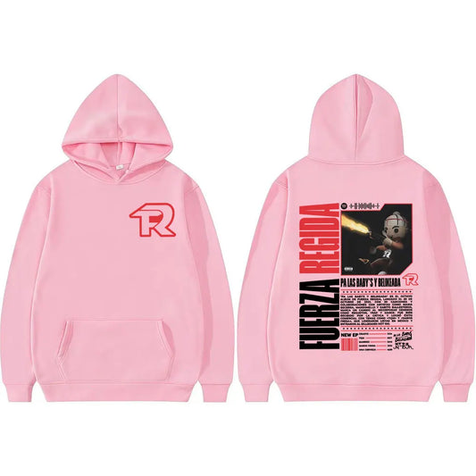 Fuerza Regida Regulated Force 2025 Tour Hoodie (Pink)