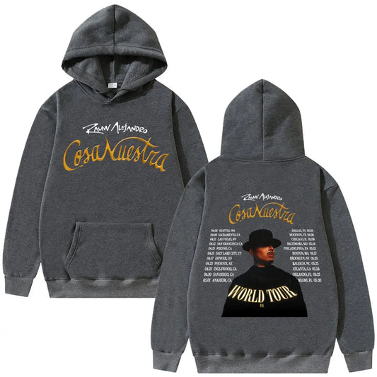 Rauw Alejandro Cosa Nuestra World Tour Hoodie - Dark Grey