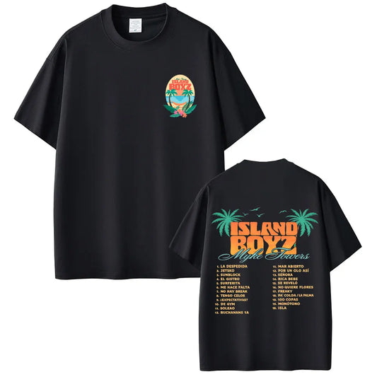 Myke Towers Island Boyz Album T-Shirt - Black