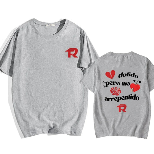 Fuerza Regida “Dolido Pero No Arrepentido” T-Shirt – Gray