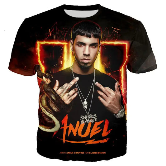 Anuel AA “Real Hasta La Muerte” Full Graphic T-Shirt