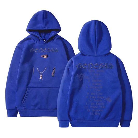 Peso Pluma Genesis Music Album Hoodie - Blue
