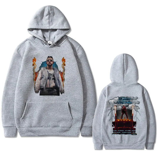 Bad Bunny El Último Tour Del Mundo Hoodie – Gray