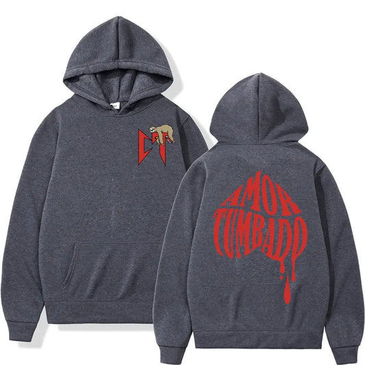 Natanael Cano Amor Tumbado Hoodie – Dark Gray
