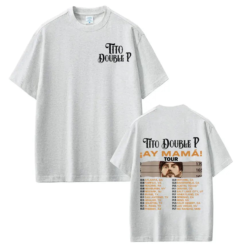 Tito Double P “Ay Mamá! Tour 2025” T-Shirt – Yellow