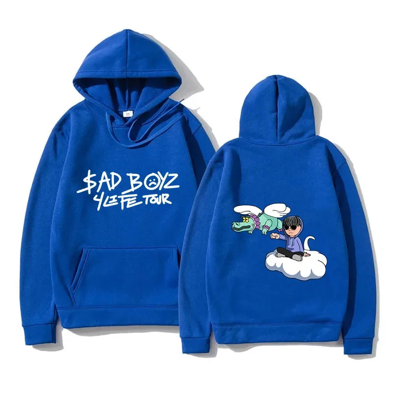 Junior H Sad Boyz 4Life Tour Hoodie - Blue