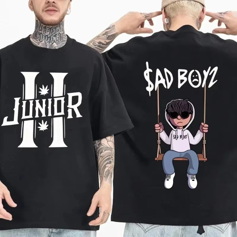 Junior H “Sad Boyz” T-Shirt – Black