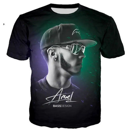 Anuel AA “Bass Design” Full Graphic T-Shirt
