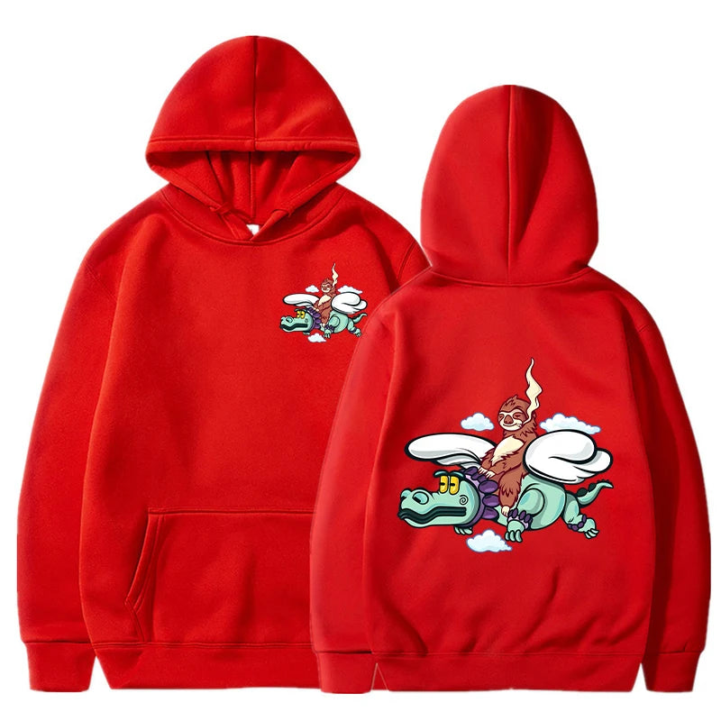Natanael Cano “Flying Croc” Hoodie – Red