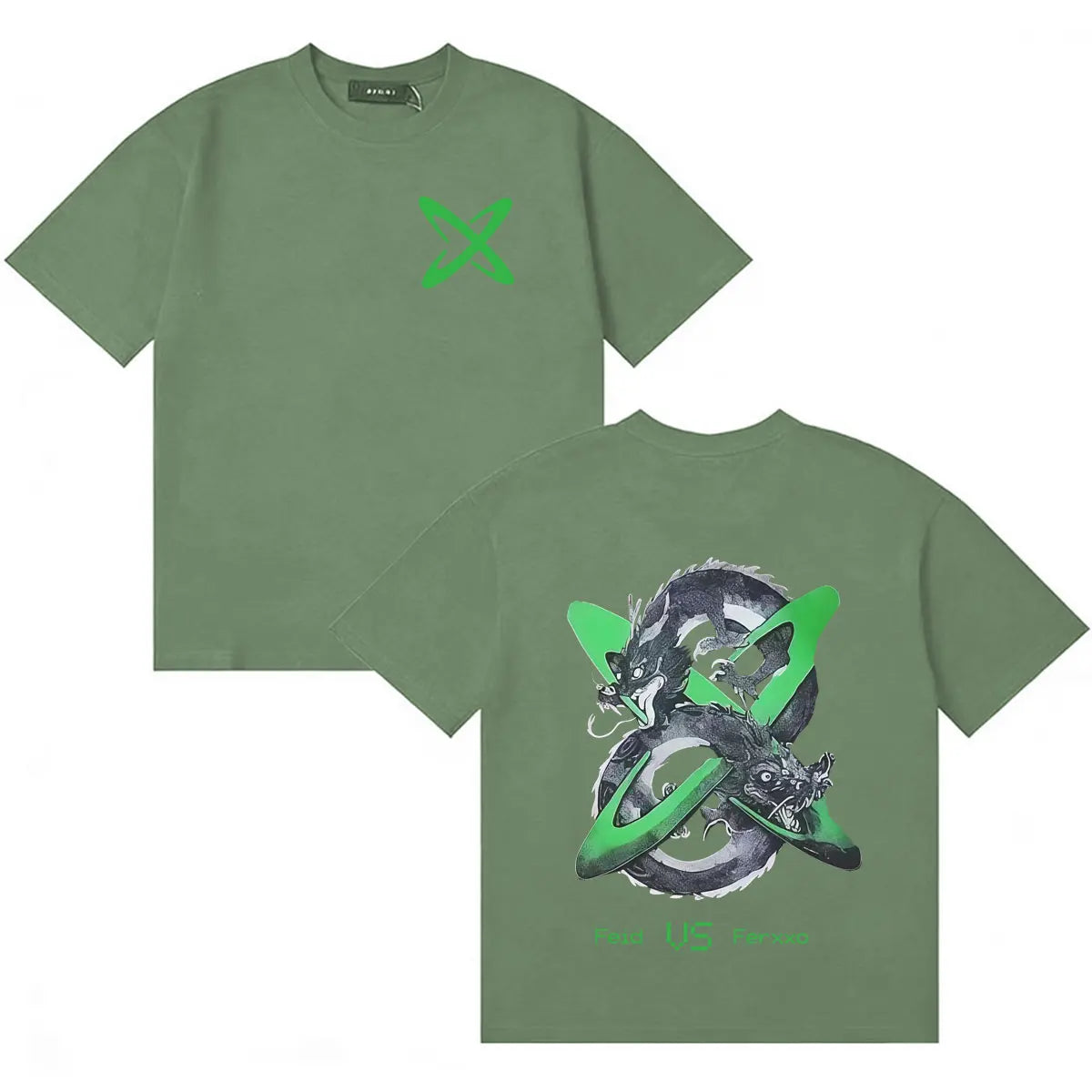 Feid EL GREEN PRINT: La Saga Dragon X T-Shirt