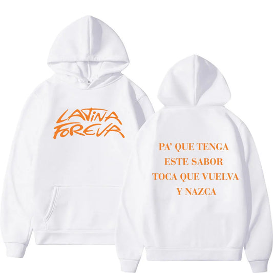 Karol G Latina Foreva Sabor Hoodie - White