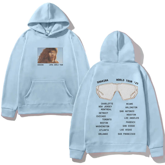 Shakira LMYNL World Tour Hoodie – Sky Blue