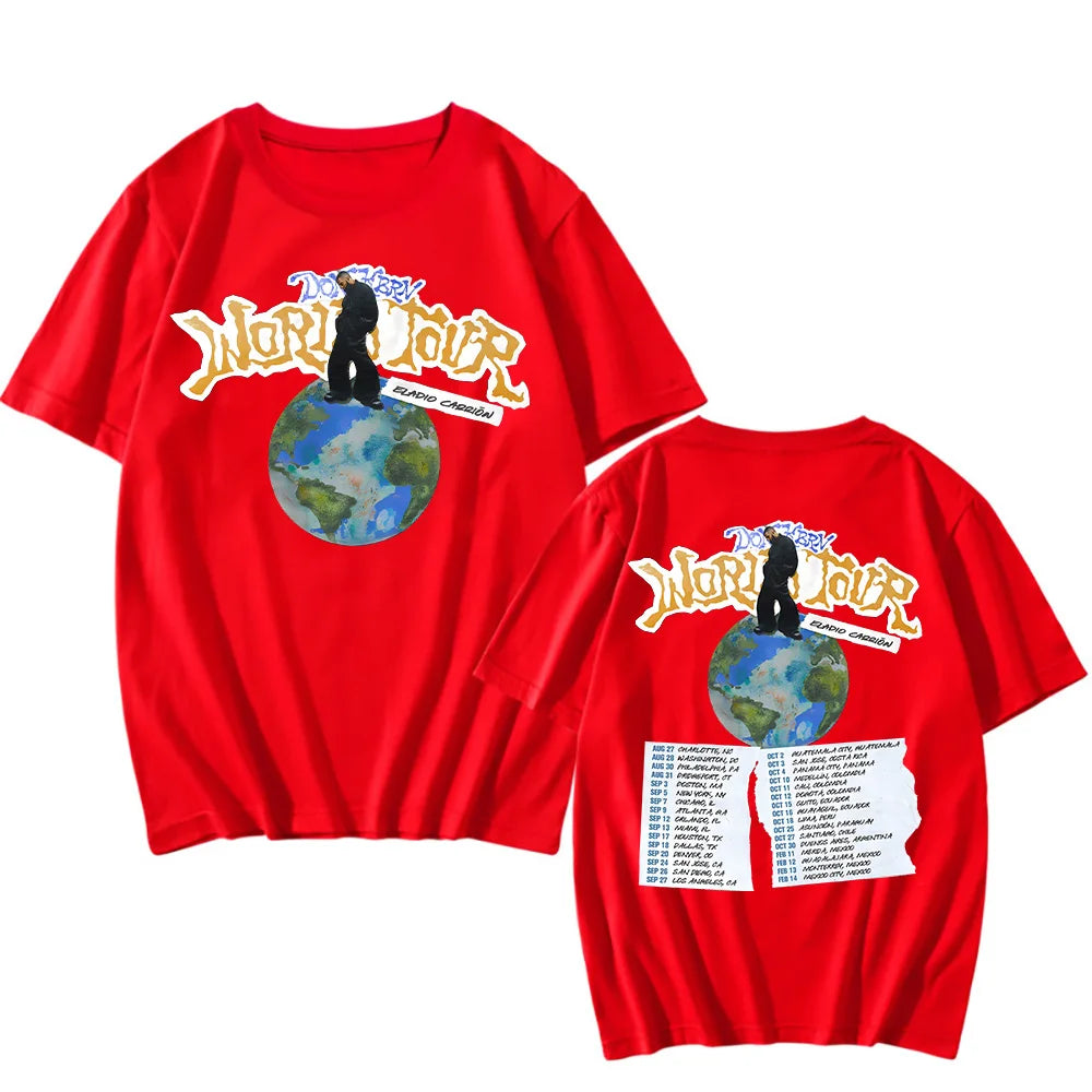 Eladio Carrión DON KBRN World Tour 2025 T-Shirt – Red