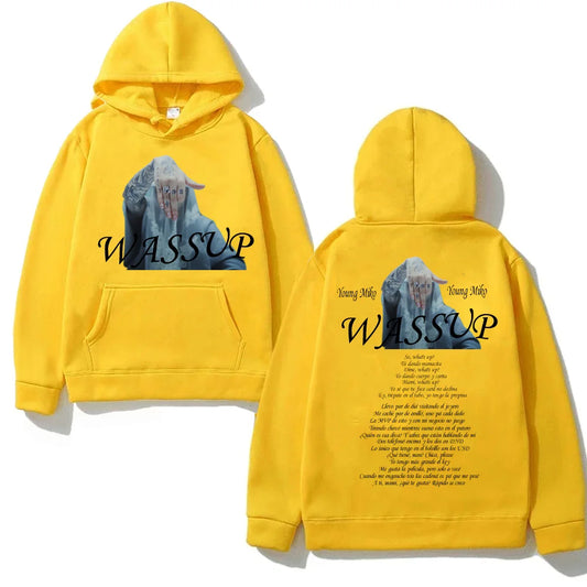 Young Miko “WASSUP” Hoodie – Yellow